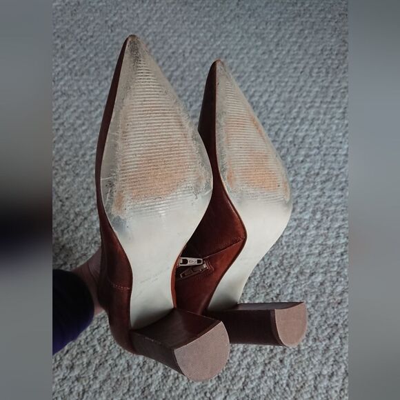 Steve Madden POUT brown leather bootie size 7M - Picture 12 of 12